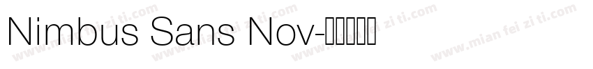 Nimbus Sans Nov字体转换